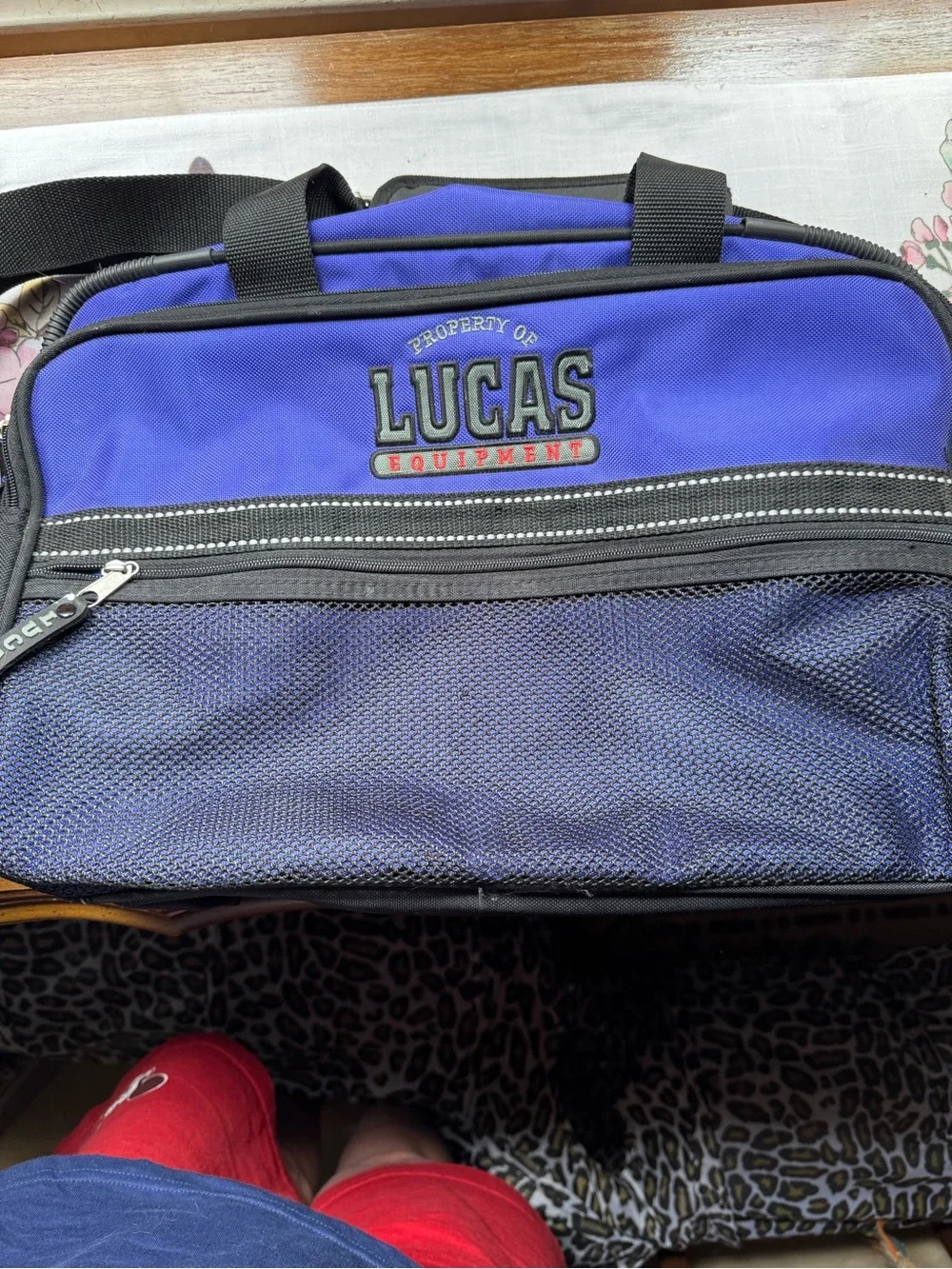 Blueish Purple and Black Laptop Messenger Bag/Carry-on Bag/Duffle Bag 18” x 10”